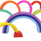 10 Layers Silicone Rainbow Stacker, Nesting Rainbow, Learning Toy Set, Early Development Gift, Stacking Rainbow (Rainbow Block)