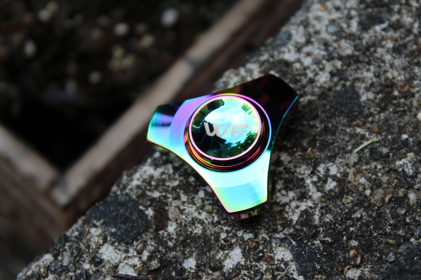 WeFidget's Original Trinity Fidget Spinner, 4-5 Minute Spin Time, Portable, Discrete, Silent, Smooth (Rainbow or Black Available)